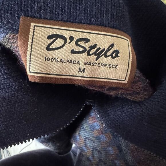 New D’Stylo 100% alpaca wool sweater mens sz m - Picture 6 of 8
